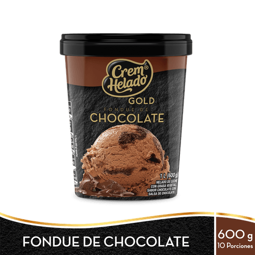 HELADO FONDUE CHOCO CREMHELADO GOLDx600G