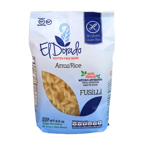 PASTA DE ARROZ FUSILLI EL DORADO x 250GR