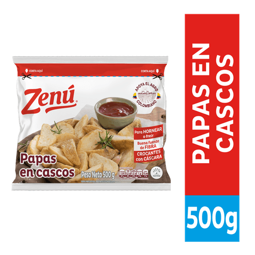PAPAS EN CASCOS ZENU  x 500GR