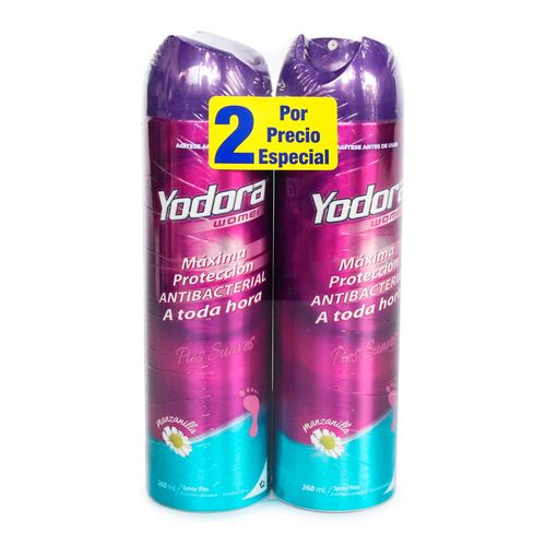 YODORA SPRAY PIES SUAVES X2* 260ML $ESP