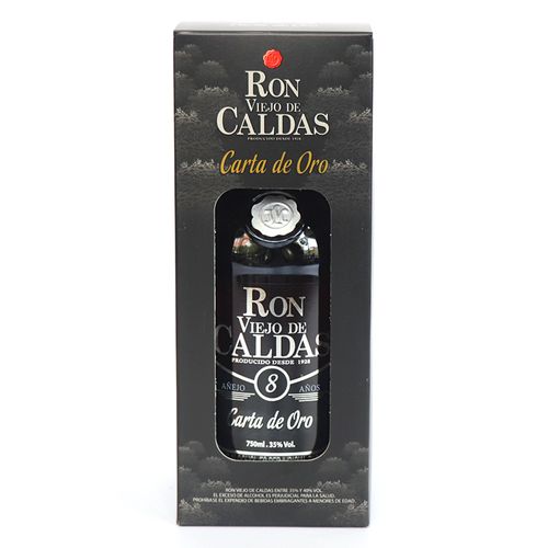 RON VIEJO DE CALDAS CARTA DE ORO x 750ML