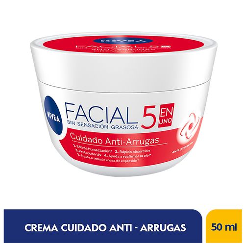 CREMA NIVEA CUIDADO  ANTIEDAD  X 50ML