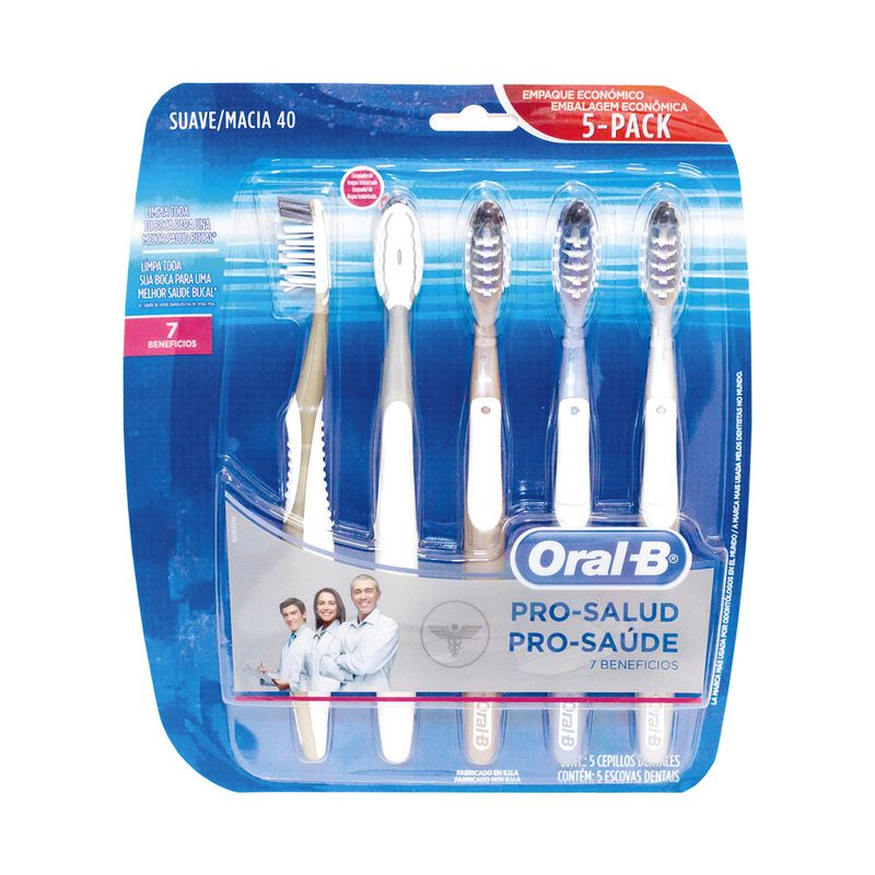 Cepillo de Dientes Oral-B Pro-Salud 7 Beneficios 2 Cepillos