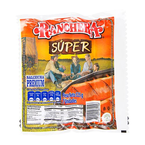 SALCHICHA SUPER RANCHERA *525GR