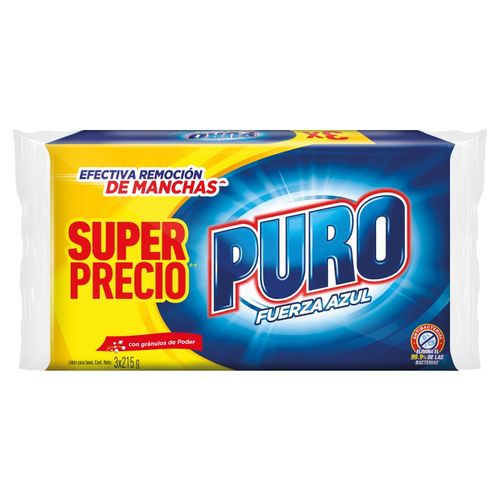 JABON  AZUL  PURO*215GR