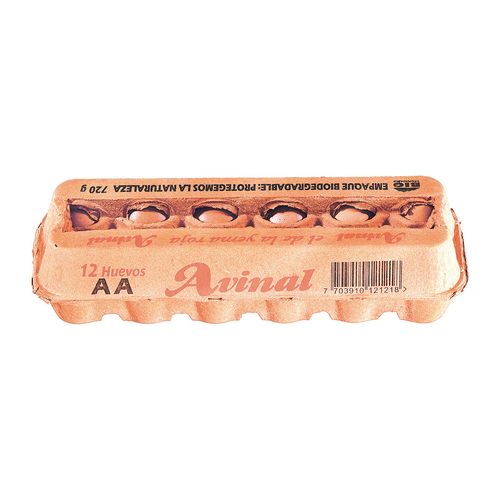 HUEVO AA ROJO x 12U AVINAL