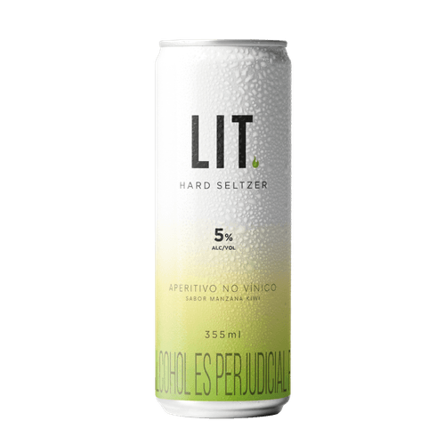LIT HARD SELTZER MANZANA-KIWI *355ML