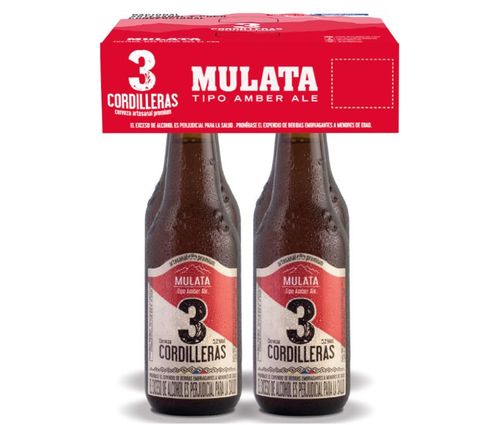 CERVEZA 3 CORDILLERAS MULATA 4UND*330ML