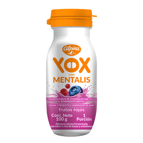 BEBIDA YOX MENTALIS FRUTOS ROJOS*100GR