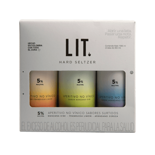 LIT HARD SELTZER X3UND *1065ML