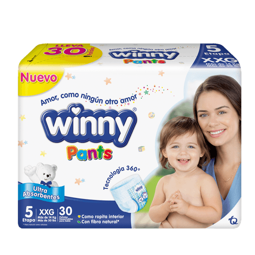 PAÑAL PANTS ET5 BOL WINNY*30UN