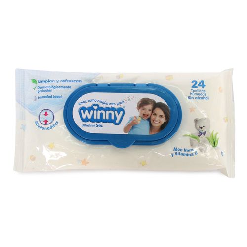 TOALLITA HUMEDA ALOE VERA WINNY x 24UNDS