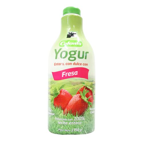YOGUR ENTERO FRESA GFA COLANTA*1750GR