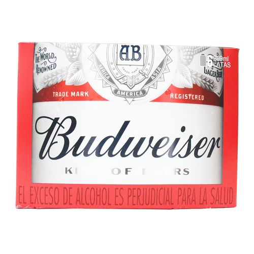 CERVEZA BUDWEISER LATA  x 6UND x 269 ML