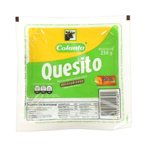 QUESITO VACIO 250gr COLANTA