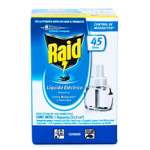 INSECTICIDA RAID 45 NOCHES RPTO