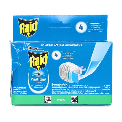 RAID PASTILLAS *4 UND+ UND ELECTRICA