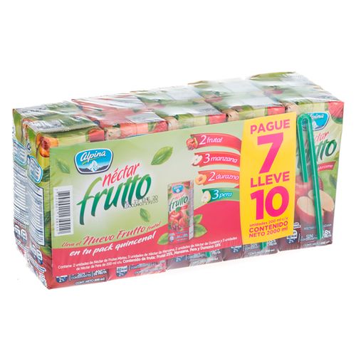 FRUTTO ALPINA 7X10UND x 200ML