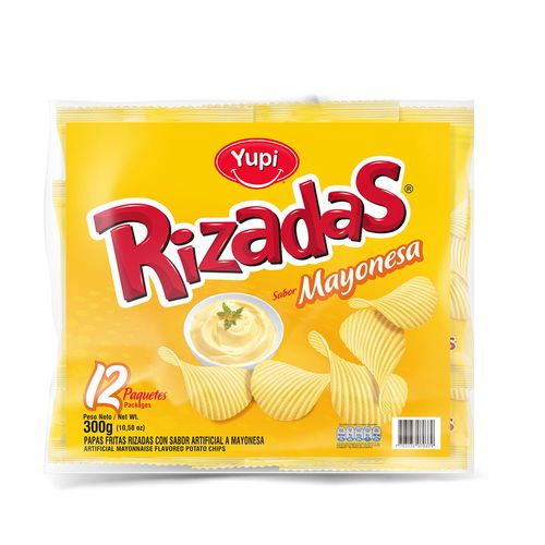 PASABOCAS PAPAS FRITAS RIZADAS MAY*12UND