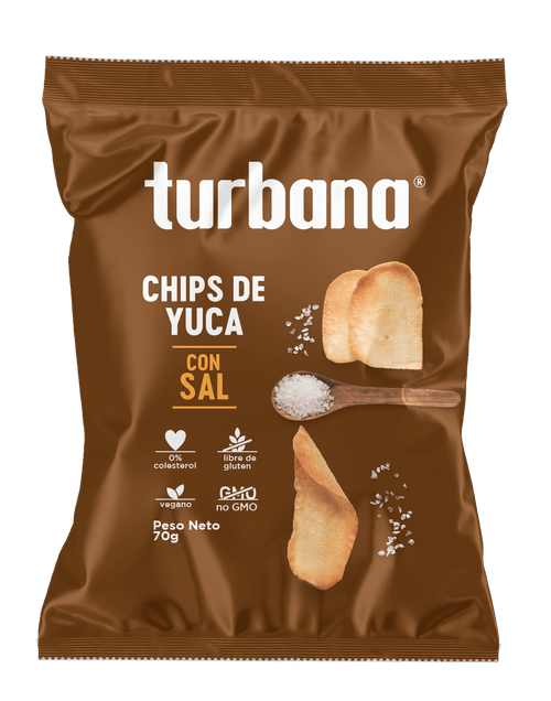 CHIPS TURBANA DE YUCA CON SAL*70GR