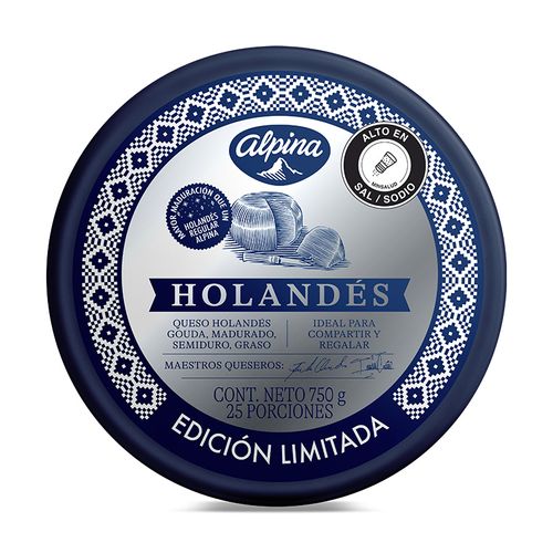 QUESO HOLANDES CELEBRACION ALPINA*750GR