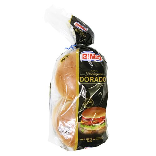 PAN HAMBURGUESA DORADO  BIMBO  x 360GR