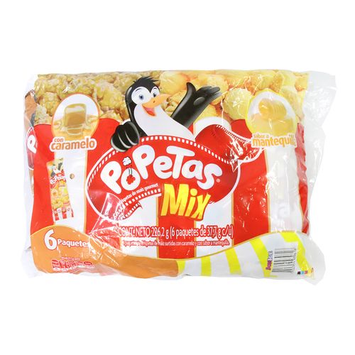 POPETAS CARAMELO MANTEQ MULTIPACK *228GR