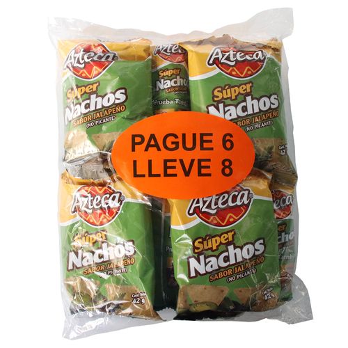 NACHOS JALAPEÑO AZTEKA PAGUE 6 LLEVE 8