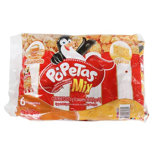 POPETAS CARAMELO QUESO MULTIPACK *228GR