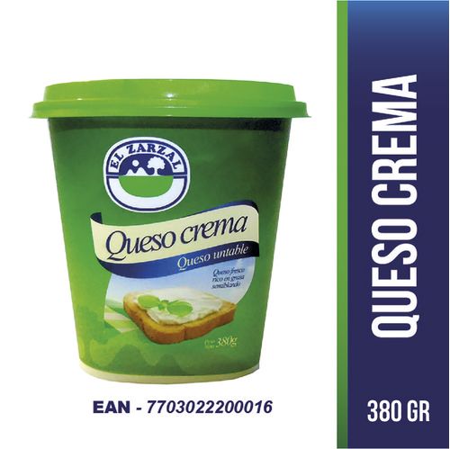 QUESO CREMA 380gr ZARZAL
