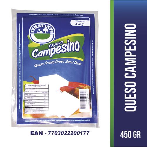 QUESO CAMPESINO ZARZAL  x 450GR