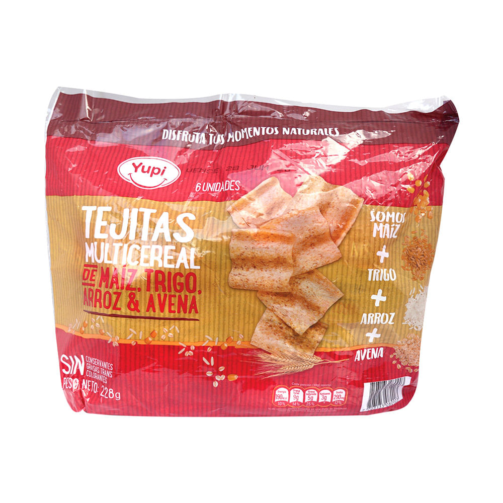 YUPI Tosti Arepa Sabor Queso y Mantequilla 28 gr. - India