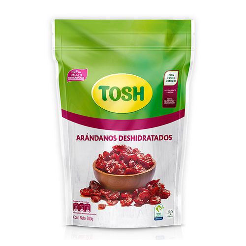 PASABOCAS TOSH ARANDANOS DESHIDRAT*300GR