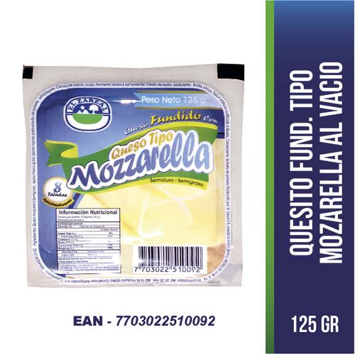 QUESO MOZZARELA 125gr EL ZARZAL