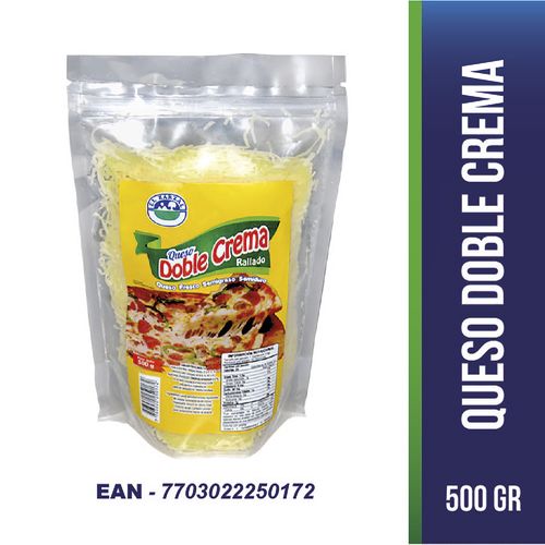 QUESO DOBLE CREMA RALLADO ZARZAL x 500GR
