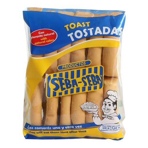 TOSTADAS 12U 210gr SEBA SEBA