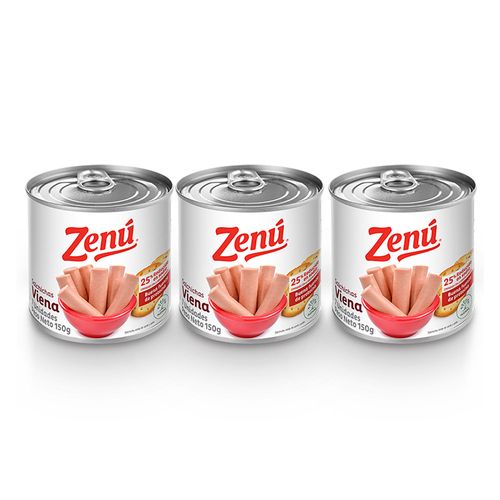 OF SALCHICHA VIENA ROJA ZENU 3UND*150GR