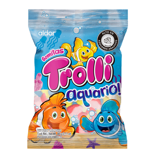 GOMAS TROLLI AQUARIO*55GR