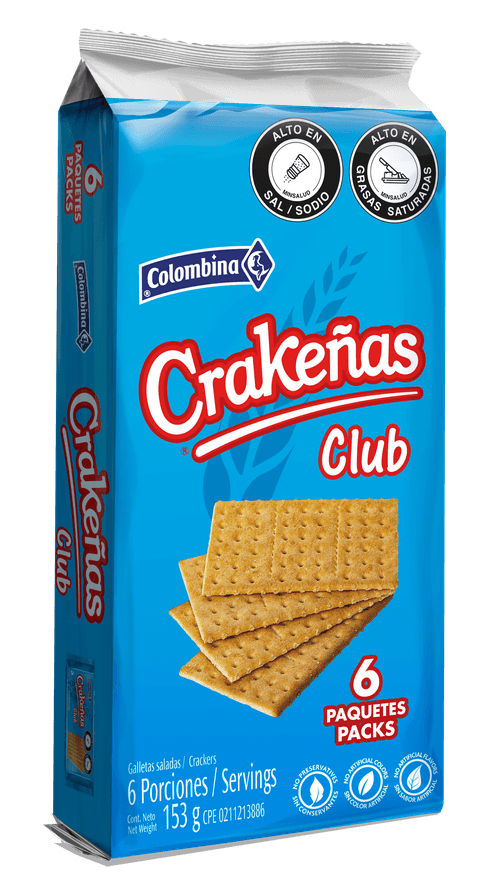 GALLETA CRAKEÑAS CLUB INDIVIDUAL*153GR