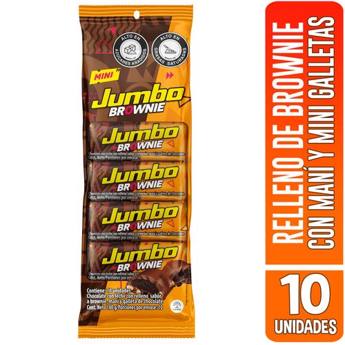 CHOCOLATINA JUMBO BROWNIE 10UND*180GR