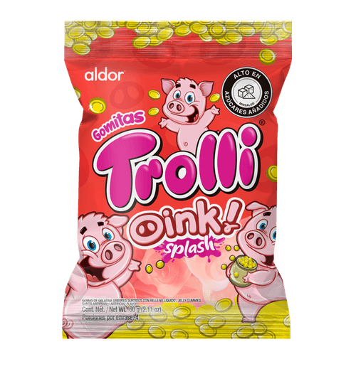 GOMAS TROLLI OINK SPLASH BOLSA*60GR