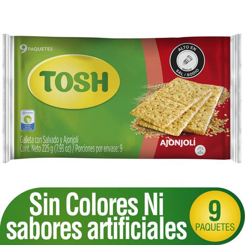 GALLETA TOSH AJONJOLI*225GR