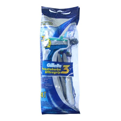 PRESTOBARBA ULTRAGRIP FIJA x  4 UND