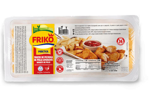 TROZOS DE PECHUGA APANADA FRIKO x 900 GR