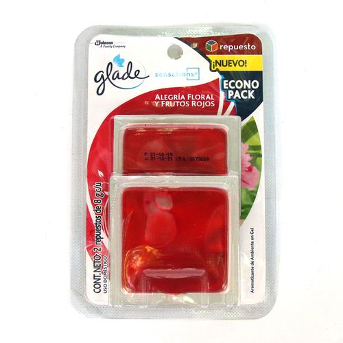 GLADE SENSATIONS FRUTOS RJS RPTO X2*16GR