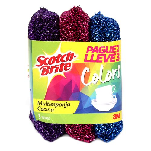 MULTIESPONJA COLORES SCOTH PG2 LL3