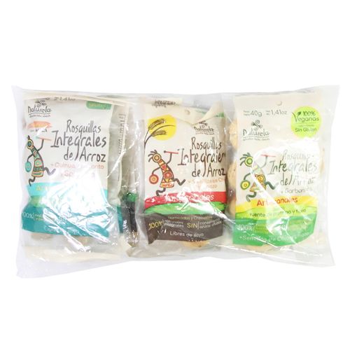 PAN ARROZ PACK X 6 SURTIDO ROSQU 240GR