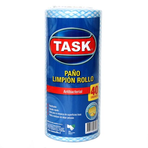 PAÑO LIMPION ROLLO TASK x 40UND