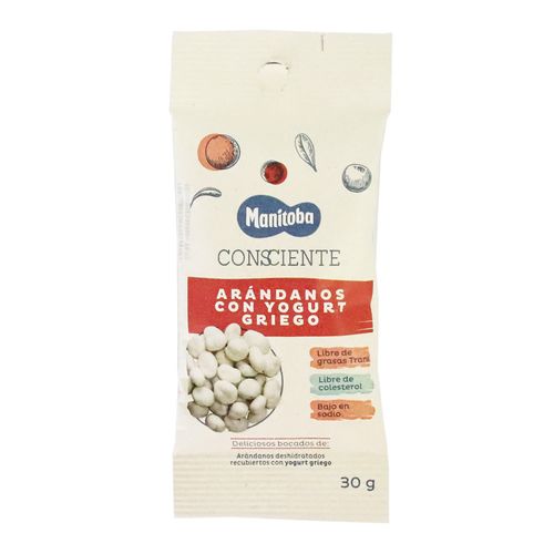 ARANDANOS CON YOGURT MANITOBA x 30GR