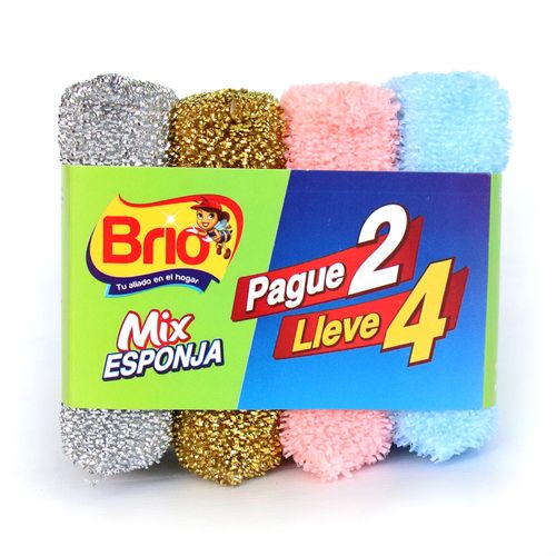 MIX ESPONJAS BRIO PAG 2 LLEV 4